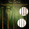 ChampWe Wooden Magic Wand Wizard Witch Wood Wands Hand Carved for Collection Cosplay Christmas Party with Spellbook & Gift Box (Foliage) view 2