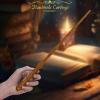 ChampWe Wooden Magic Wand Wizard Witch Wood Wands Hand Carved for Collection Cosplay Christmas Party with Spellbook & Gift Box (Foliage) view 3