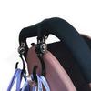 2 Pcs Walker Hook Hanging Multipurpose 360 Rotation Stroller Clip Diaper Bag Hanger for Walker Rollator Crutches Wheelchair Shopping Cart Car Back Seat Purses Bike Wheelchair Pushchair (Open) view 2