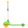 Chipolino Funky Yellow Green: Folding Scooter for Children from 3 Years Old, Lightweight Aluminium (3 kg), Adjustable Handlebar, Rear Brake, LED Lights, Complies with European Standards. Fun and view 2
