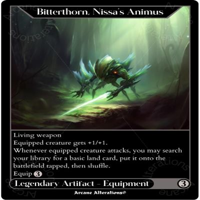 Bitterthorn, Nissa's Animus Altered Art Custom Proxy Cards