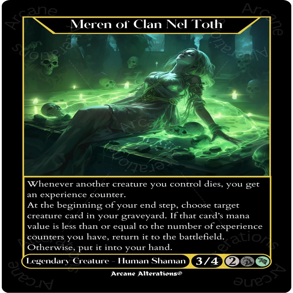 Arcane Alterations Custom Proxy Card: Meren of Clan Nel Toth