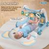 Caterbee 2 in 1 Baby Piano Play Mat & Standing Toy with musicial and Light (Blue) view 2
