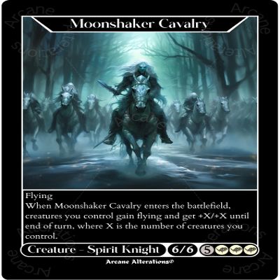 Moonshaker Cavalry Altered Art Custom Proxy Cards