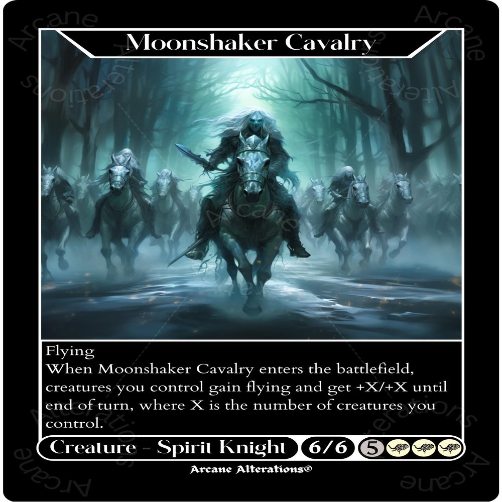 Moonshaker Cavalry Altered Art Custom Proxy Cards