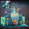 PicassoTiles Haunted House Theme Magnet Tile Building Blocks 8 Action Figures Magnetic Construction Toy Double Sided Printing Education STEM Learning Playset Halloween Adventure Kid Ages 3+ PTQ03 view 1