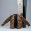 1/12 Scale Male Clothes,Male Stand Up Collar Jacket Coat Costume Outfit Clothing for 6inch Male Action Figure Body(Black Motorcycle Jacket) view 3