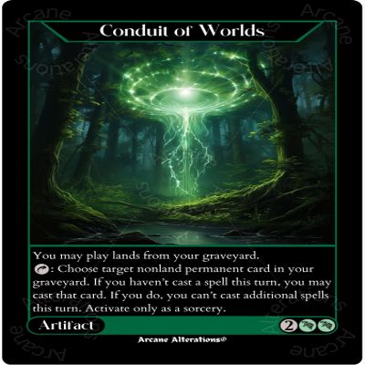 Conduit of Worlds Altered Art Custom Proxy Cards