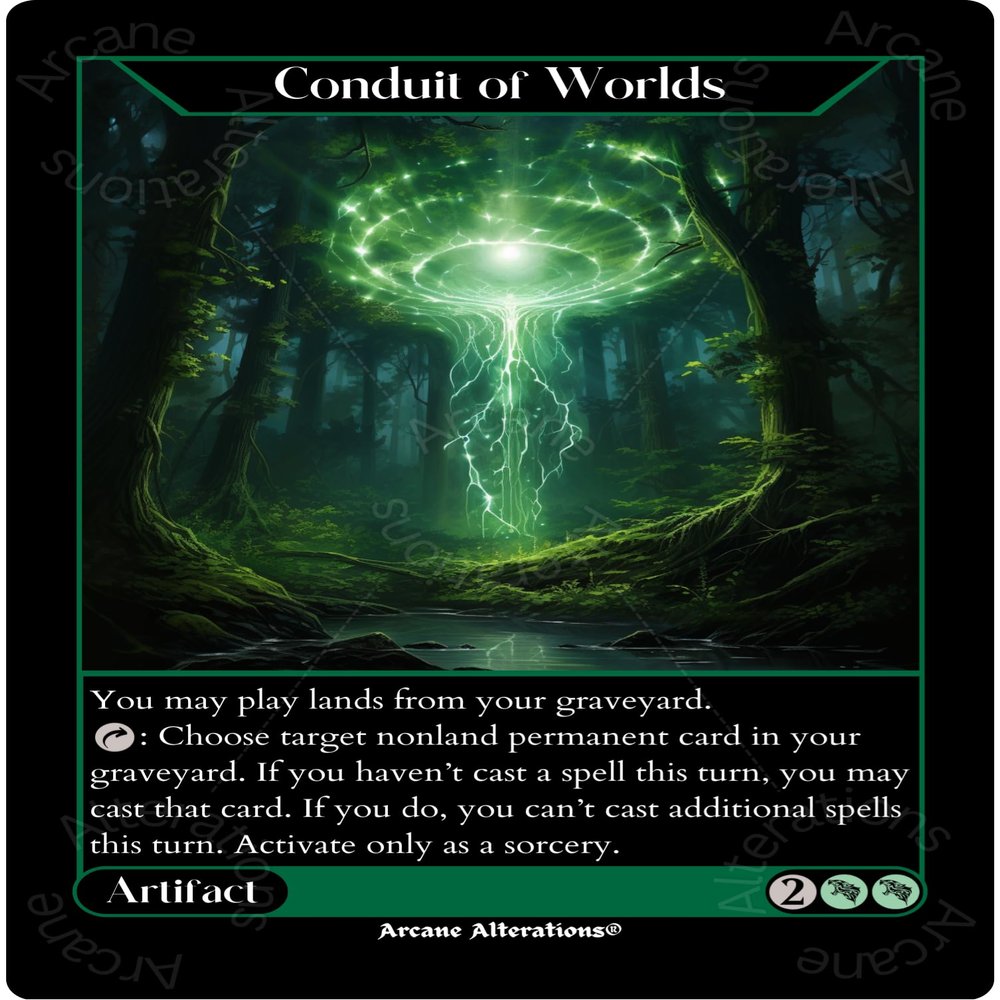 Conduit of Worlds Altered Art Custom Proxy Cards