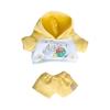 niannyyhouse 20cm Plush Doll Clothes Fox Panda Puppy Hoodie Pants 8in Doll Accessories (Yellow) view 1