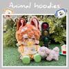 niannyyhouse 20cm Plush Doll Clothes Fox Panda Puppy Hoodie Pants 8in Doll Accessories (Yellow) view 2