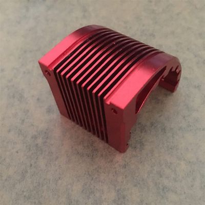 RC Alum. Alloy Motor Heatsink CNC 4010 40 * 40mm No Fan for Brushless Motor 42mm for Hobbywing Leopard Castle 4274 1515 812 T8 4268 42 Modification Accessories (Color : Red)