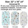 Onacosht Bassinet Sheets for Baby Boy and Girl, Stretchy Breathable Fitted Sheet Universal for Bassinet Cradle Hourglass Oval Rectangle Pad/Mattress, 4 Pack Woodland Animal Printing view 4