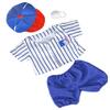 All-Stars Baseball Uniform W/Hat & Ball Outfit for Plush Toys - Fits Most 6" to 10" Toys - Shine in Style view 1