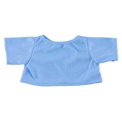 Light Blue T-Shirt fits 14-18 Inch Stuffed Toys Soft Comfortable Clothes for Plush Animals Dolls Accessories Playtime Wardrobe Display Kids Ages 3 and Up