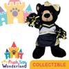 Cheer Uniform Outfit for Plush Animal Teddy Bear - Fits Most 6"-10" Plush Soft Toys Adorable & Cozy Gold & Black Cheerleader Costume Plushie Buddy Bear - Playful Gift for Kids view 4