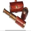 6" Handheld Brass Telescope with Leather Case Pirate Navigation Pocket Telescope - Nautical Collectibles view 4