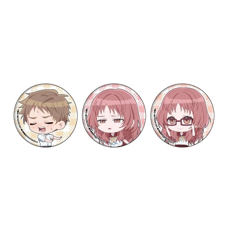 My Favorite Child Forgot Glasses 01 Kaede Komura & Ai Mie [Mini Character Illustration] Can Badge Set of 3