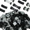 Pasacho Wheels and Axles Set, Car Parts Chassis Pieces Tires Building Blocks, Compatible with Classic Bricks Toys view 1