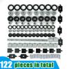 Pasacho Wheels and Axles Set, Car Parts Chassis Pieces Tires Building Blocks, Compatible with Classic Bricks Toys view 2