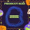 Riceshoot 200 Pcs Blue Bead Necklace Bulk Mardi Gras Oval Beads Necklace Party Favors 33" 7mm Metallic Color Beaded Costume Necklaces for Halloween Christmas Festive Event Accessories view 2