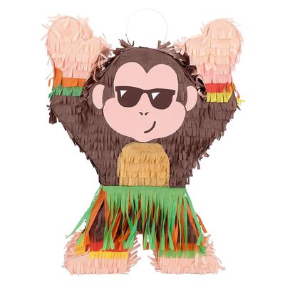 Boland 30969 - Pinata Monkey, 39.5 x 10 x 27.5 cm, Hanging Decoration, Decoration for Birthday, Theme Party and Carnival
