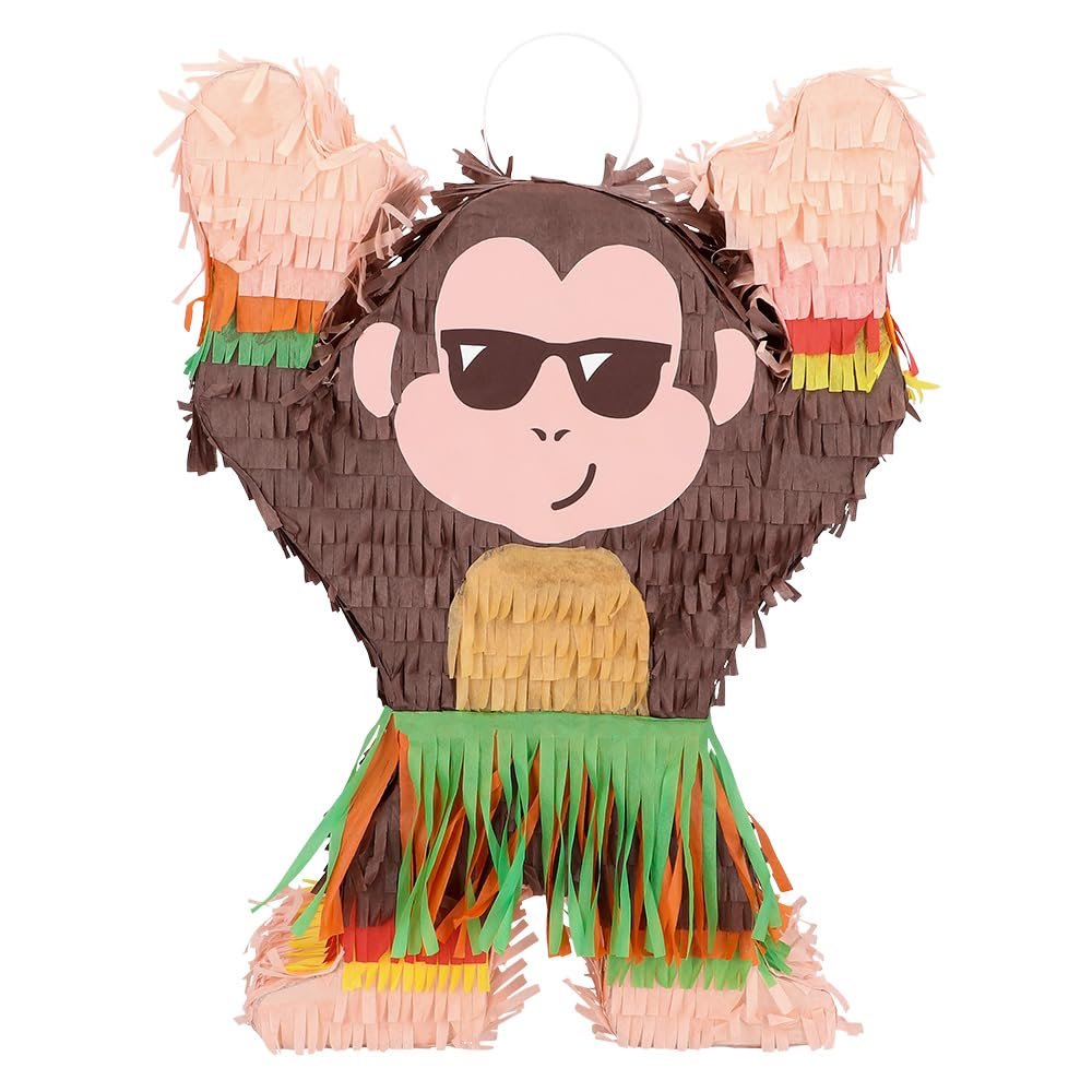 Boland 30969 - Pinata Monkey, 39.5 x 10 x 27.5 cm, Hanging Decoration, Decoration for Birthday, Theme Party and Carnival