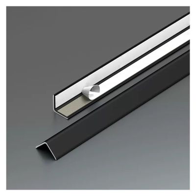 WDJBPSH 10mm Wide Corner Guards for Walls, Metal Aluminum Edge Protector with Self Adhesive Backing, 63 59 55 51 47 43 39 31 Inch Edging Trim Strips (Color : Black, Size : L160cm/63)