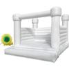 Inflatable White Bounce House Castle with Air Blower,Inflatable Jumper Bouncy Castle for Wedding, Birthday Parties Decorations11X11X10FT view 1