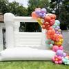 Inflatable White Bounce House Castle with Air Blower,Inflatable Jumper Bouncy Castle for Wedding, Birthday Parties Decorations11X11X10FT view 4