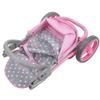 509 Crew: Cotton Candy Pink: Twin Tandem Doll Stroller - Pink, Grey, Polka Dot - Dolls Up to 18", Holds 2 Dolls, Foldable, Kids Pretend Play, Ages 3+ view 2