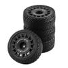 4PCS Tire Wheel Tyre Hex Hub Adapter 12MM RC Spare Parts for HPI Kyosho Tamiya 1/10 RC Car (Black) view 1