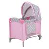 509 Crew: Cotton Candy Pink: Doll Play Yard - Pink, Grey, Polka Dot - for Dolls Up to 18", Foldable, Retractable Canopy, Kids Pretend Play, Ages 3+ view 1