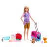 Barbie Careers Doll & Accessories, Animal Rescue & Recovery Playset with Blonde Doll, Baby Monkey & Tiger Figures, Carrier & More view 1