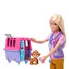 Barbie Careers Doll & Accessories, Animal Rescue & Recovery Playset with Blonde Doll, Baby Monkey & Tiger Figures, Carrier & More view 3