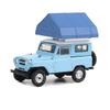 1969 Patrol (60) Light Blue with White Top and Camp'otel Cartop Sleeper Tent The Great Outdoors Series 3 1/64 Diecast Model Car by Greenlight 38050A view 1