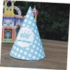 HONMEET Mini Birthday Cone Hat Crowns 20 Pack Sparkle Party Decorations Boys and Girls Happy Birthday Hats Music Pentagram and Crown view 2
