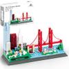 Apostrophe Games San Francisco Skyline Building Block Set (459 Pieces) Features Golden Gate Bridge and More - Architecture Landmark Model for Kids and Adults view 1
