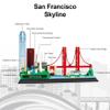 Apostrophe Games San Francisco Skyline Building Block Set (459 Pieces) Features Golden Gate Bridge and More - Architecture Landmark Model for Kids and Adults view 4