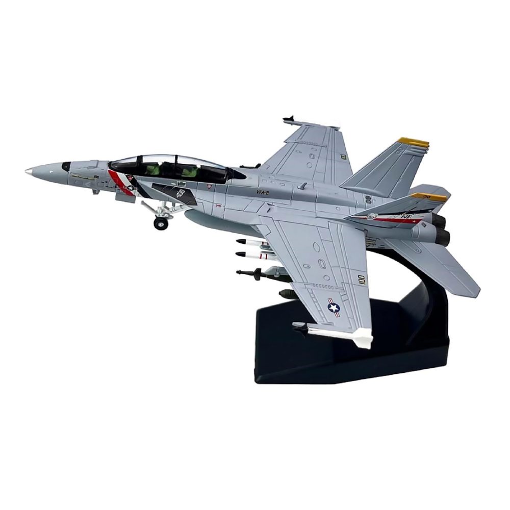 DAGIJIRD Simulation 1/100 Scale F/A-18 F18 Super Hornet Bounty Hunters Fighter Alloy Aircraft Model Home Office Decoration Gifts