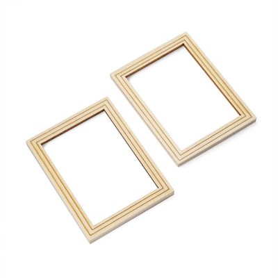 Odoria 1/12 Miniature Photo Picture Frames Dollhouse Decoration Accessories, 2Pcs