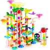 JOYIN 236Pcs Glowing Marble Run with Motorized Elevator- Construction Building Blocks Toys with 30 Glow in The Dark Plastic Marbles, STEM Toy for Boys and Girls, Birthday Gift, Easter Basket Stuffers view 1