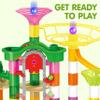 JOYIN 236Pcs Glowing Marble Run with Motorized Elevator- Construction Building Blocks Toys with 30 Glow in The Dark Plastic Marbles, STEM Toy for Boys and Girls, Birthday Gift, Easter Basket Stuffers view 3