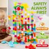 JOYIN 236Pcs Glowing Marble Run with Motorized Elevator- Construction Building Blocks Toys with 30 Glow in The Dark Plastic Marbles, STEM Toy for Boys and Girls, Birthday Gift, Easter Basket Stuffers view 4