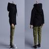 1/12 Scale Male Clothes,Male Windbreaker Coat Hoodie Jacket Black Zip Coat Outfit Clothing for 6inch Male Action Figure Body (Black) view 2