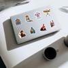 61 Pcs Nacho Libre Stickers Comedy Movie Graffiti Waterproof Vinyl for Birthday Party Supplies Decoration Favors for Water Bottles Laptop Suitcase Scrapbooking Choice view 4