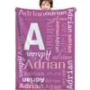 YBDLLE Custom Blanket, Personalized Baby Blanket with Name, Customize Blanket for Baby Girl or Boy, Best Gift for Baby, Newborn, New Mom view 1