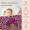 YESCUSTOM Personalized American African Girl Throw Blanket for Girls Babies Kids Custom Black Girl Blankets with Name Baby Blanket Gift for New Mother Toddler Daycare Nursery School view 2