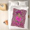 YESCUSTOM Personalized American African Girl Throw Blanket for Girls Babies Kids Custom Black Girl Blankets with Name Baby Blanket Gift for New Mother Toddler Daycare Nursery School view 4
