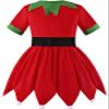 Costumerry Elf Costume for Girls Kids Christmas Elf Santa's Dress Outfit (3-5T) view 2